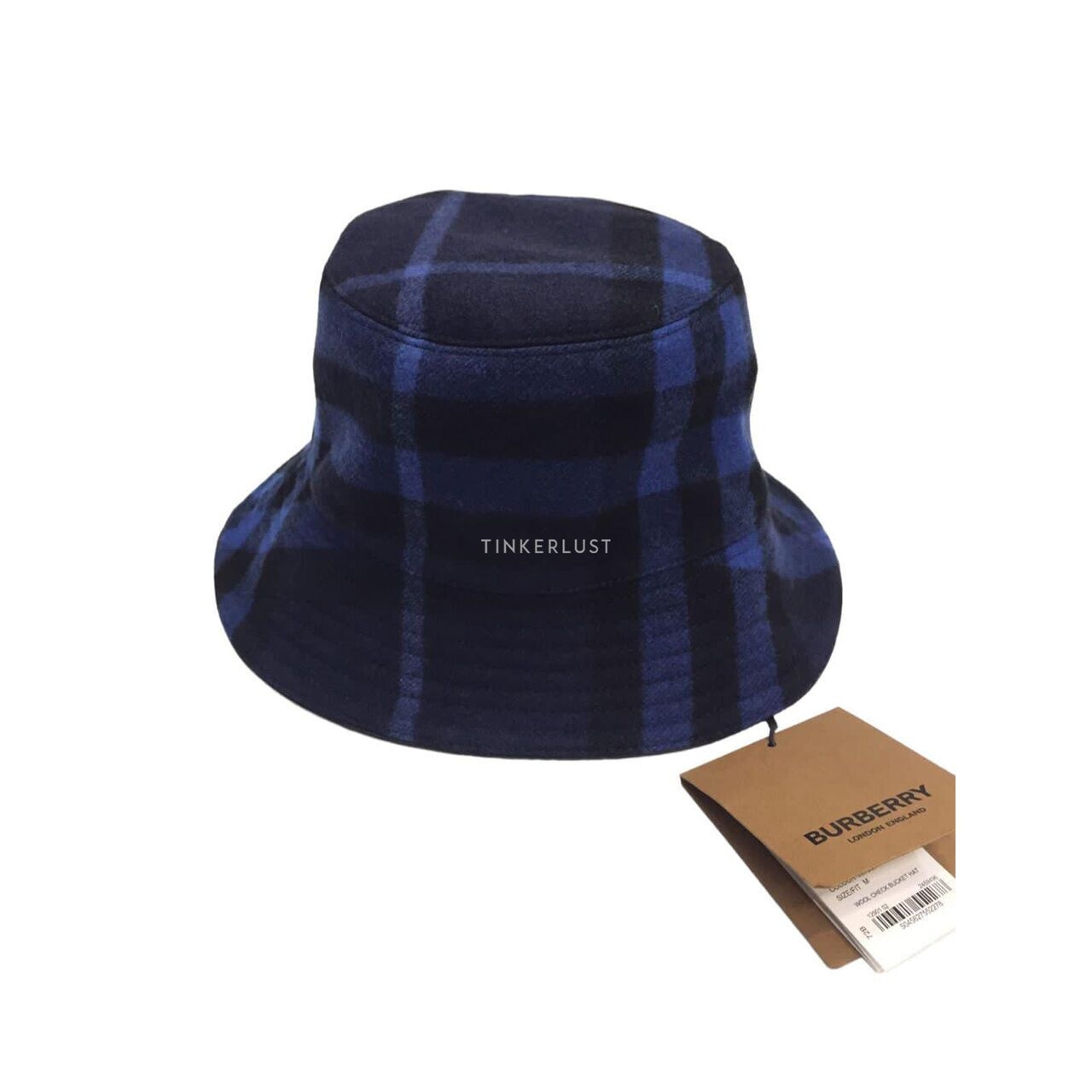 Burberry Bucket Wool ink Blue Cashmere Hats