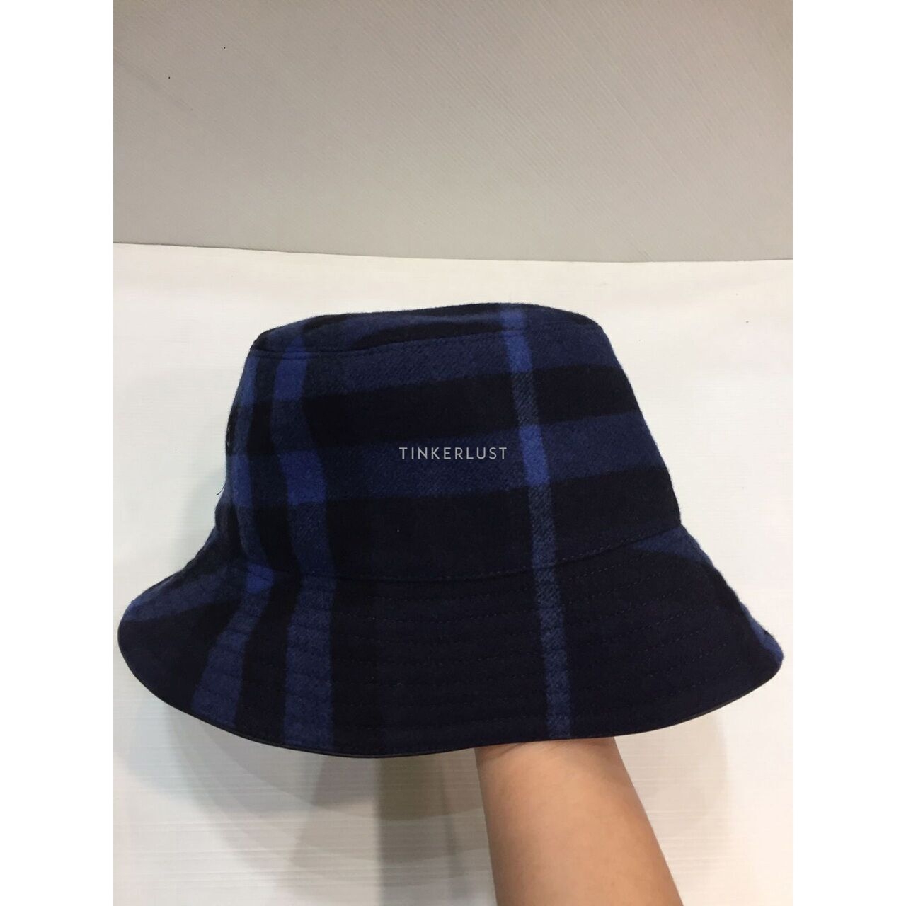 Burberry Bucket Wool ink Blue Cashmere Hats