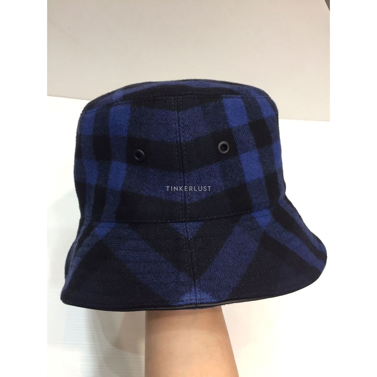 Burberry Bucket Wool ink Blue Cashmere Hats