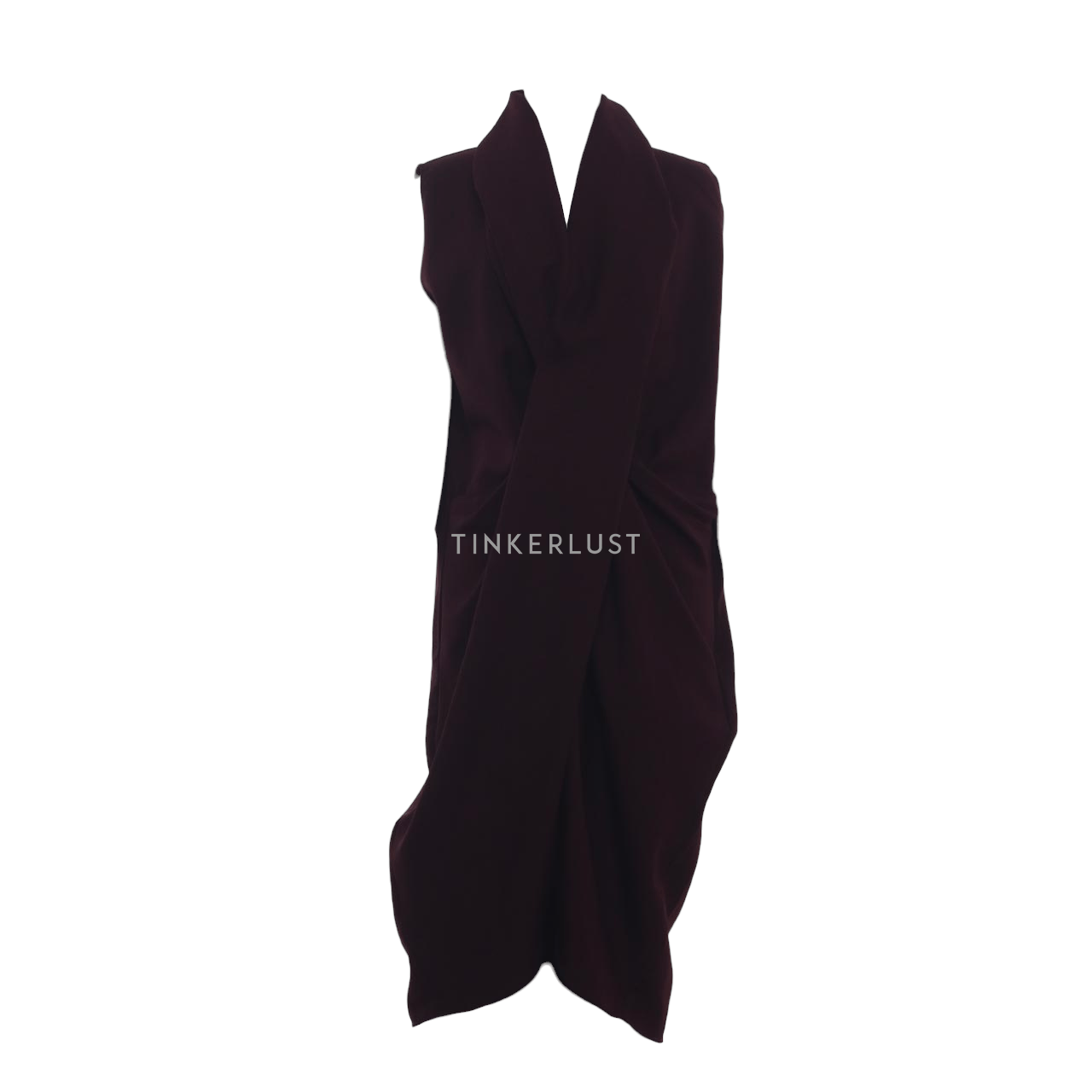 Popoluca Wine Midi Dress