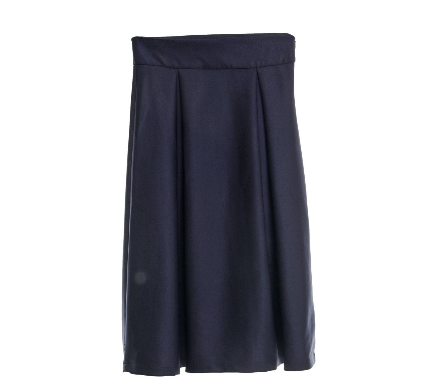 Herspot Dark Blue Circle Midi Skirt