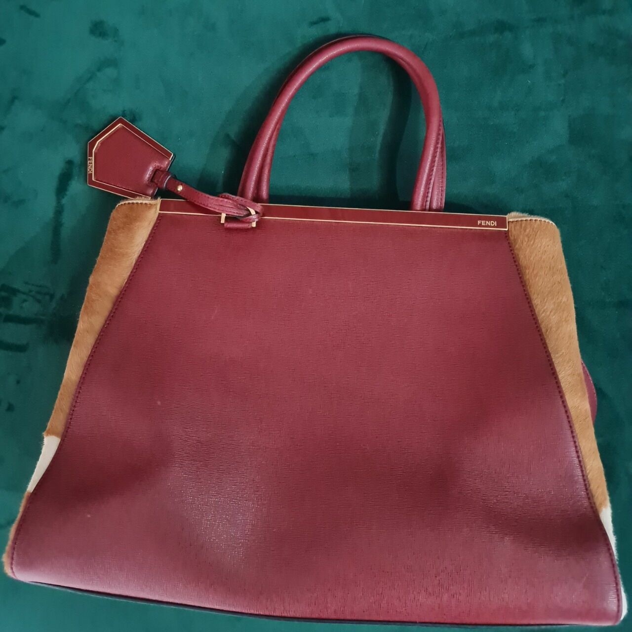 Fendi Red Organic Satchel