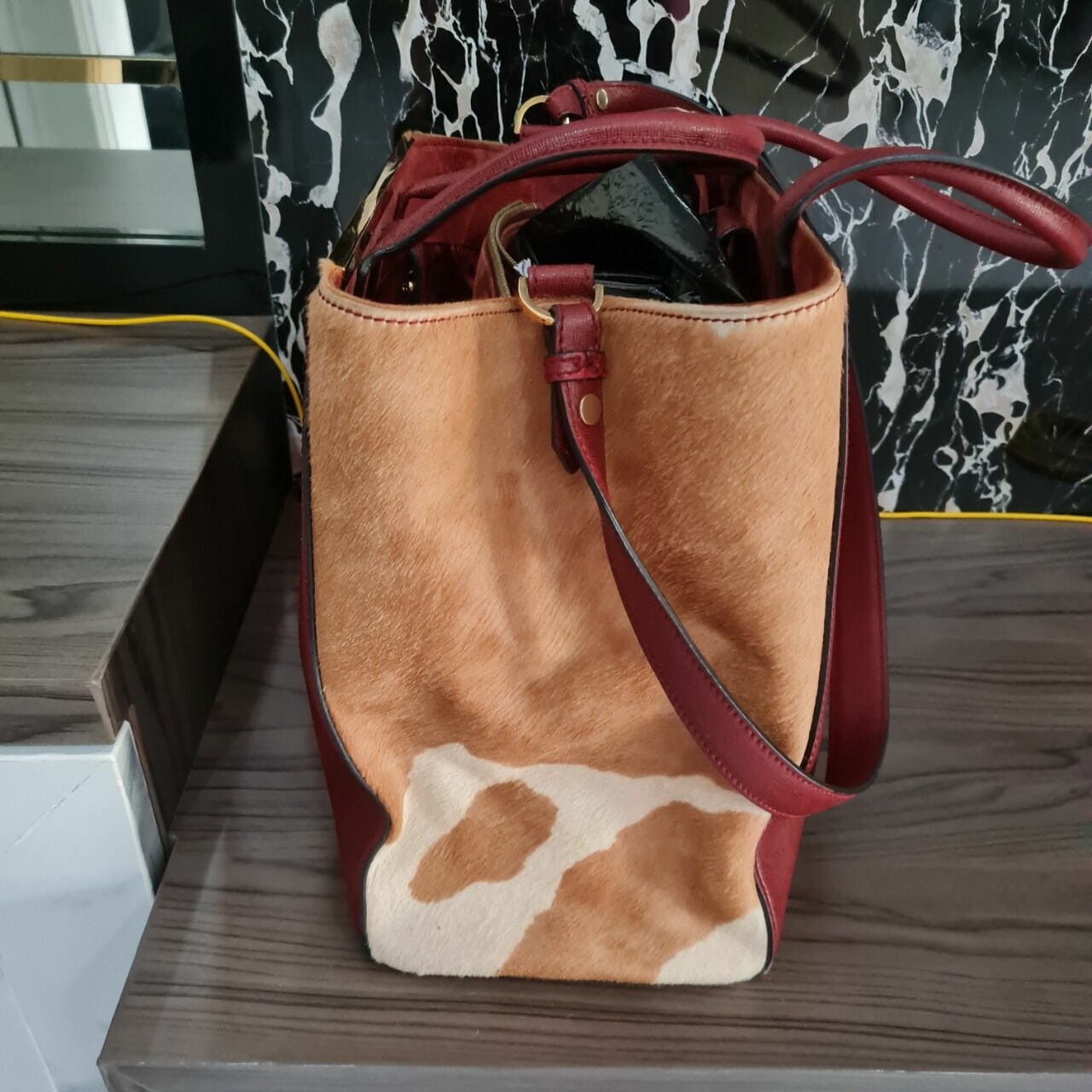 Fendi Red Organic Satchel