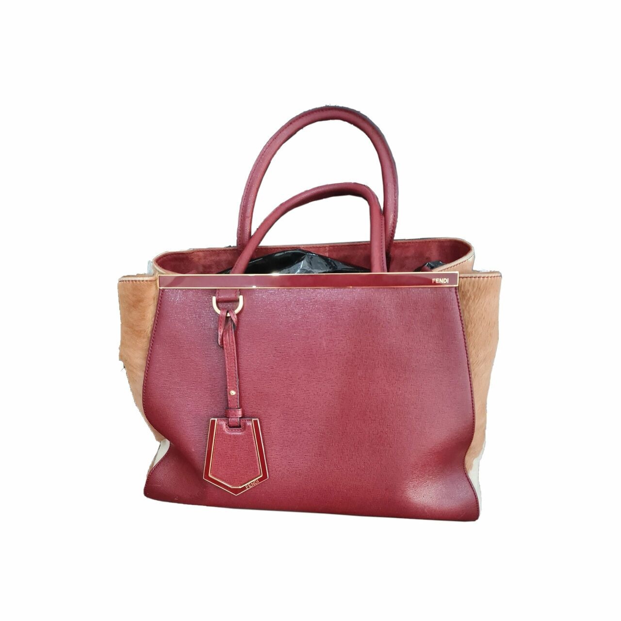 Fendi Red Organic Satchel