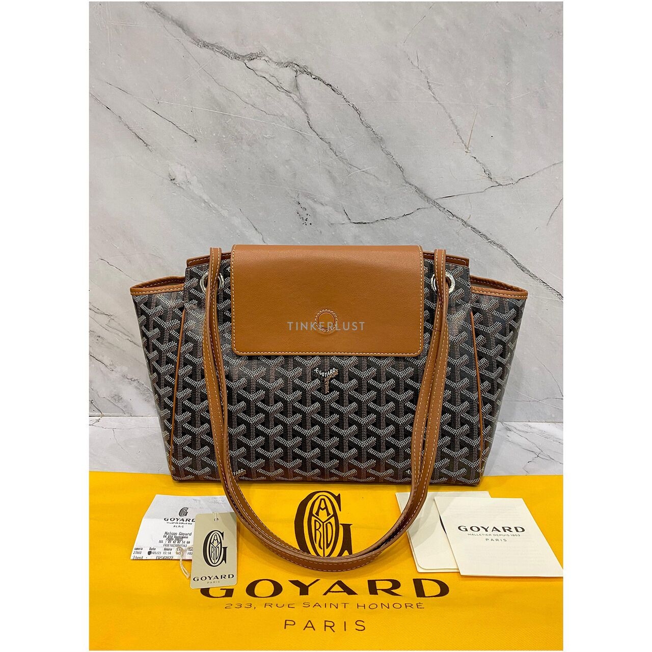 Goyard Rouette PM Black & Tan SHW 2023 Shoulder Bag