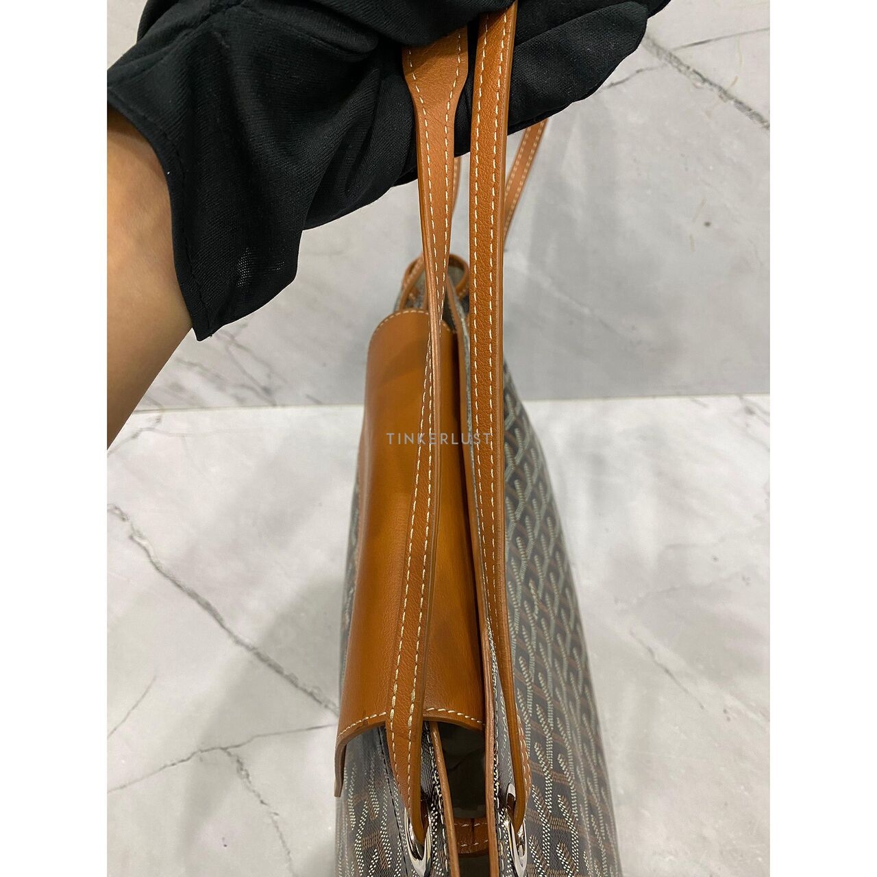 Goyard Rouette PM Black & Tan SHW 2023 Shoulder Bag