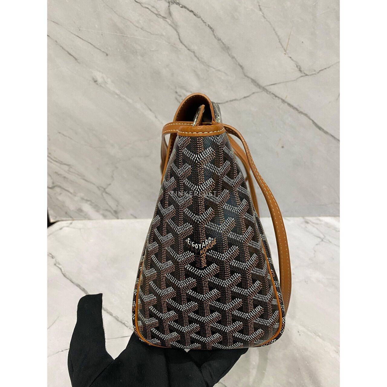 Goyard Rouette PM Black & Tan SHW 2023 Shoulder Bag