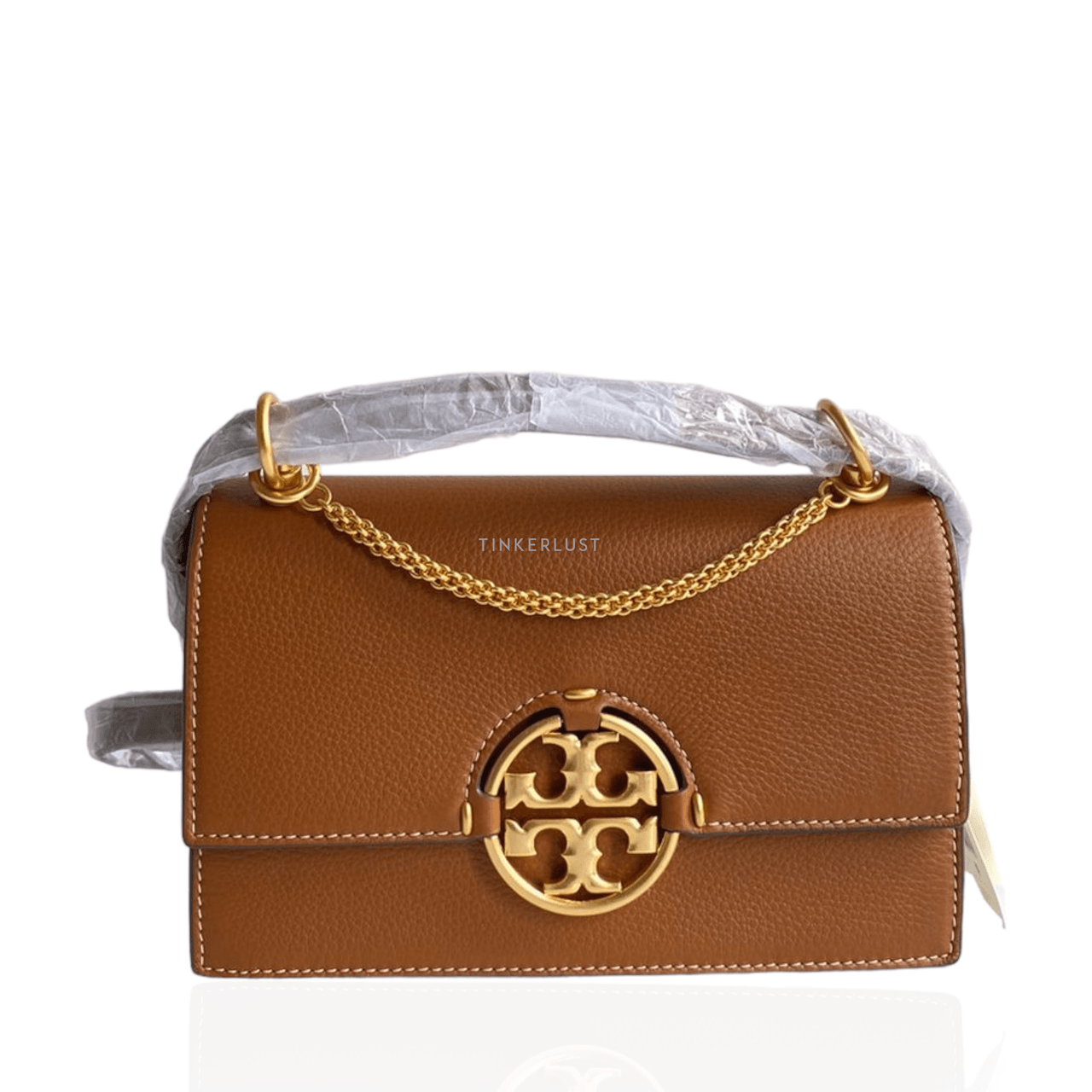 Tory Burch Small Miller In Light Umber GHW Shoulder Bag