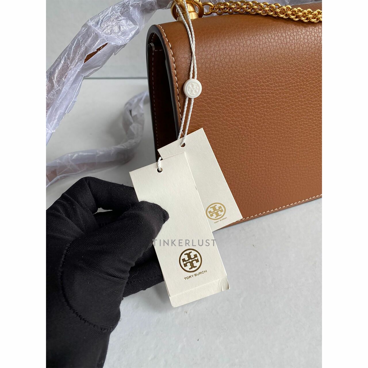 Tory Burch Small Miller In Light Umber GHW Shoulder Bag