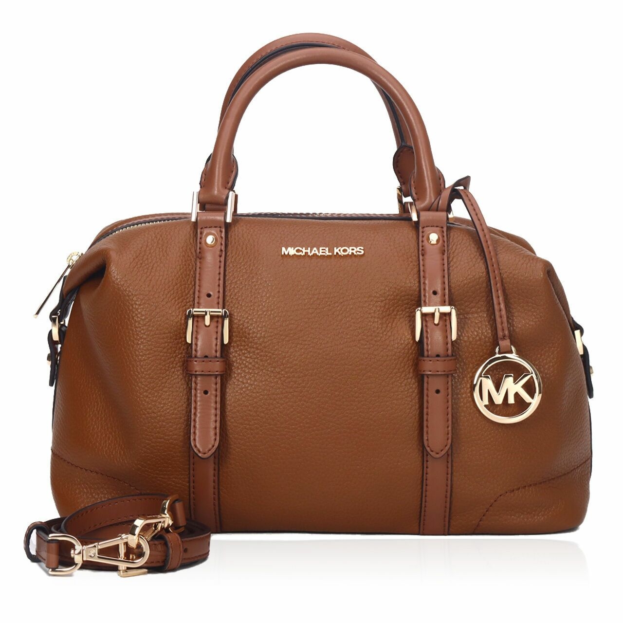 Michael Kors Ginger Leather Duffle Large Satchel Luggage Bag