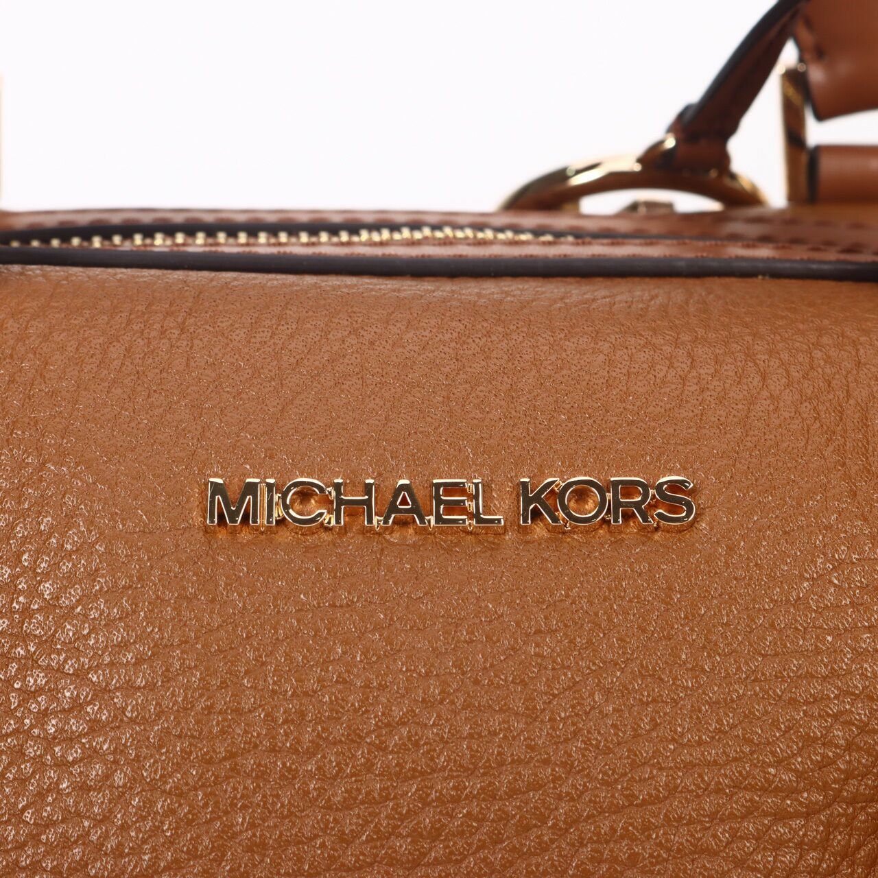 Michael Kors Ginger Leather Duffle Large Satchel Luggage Bag