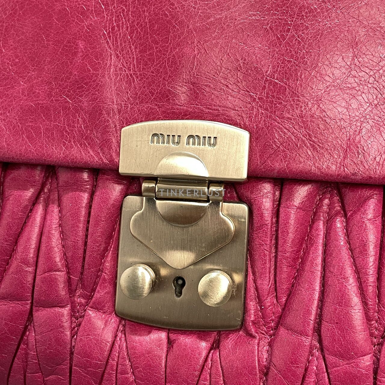 Miu Miu Dark Pink Shoulder Bag