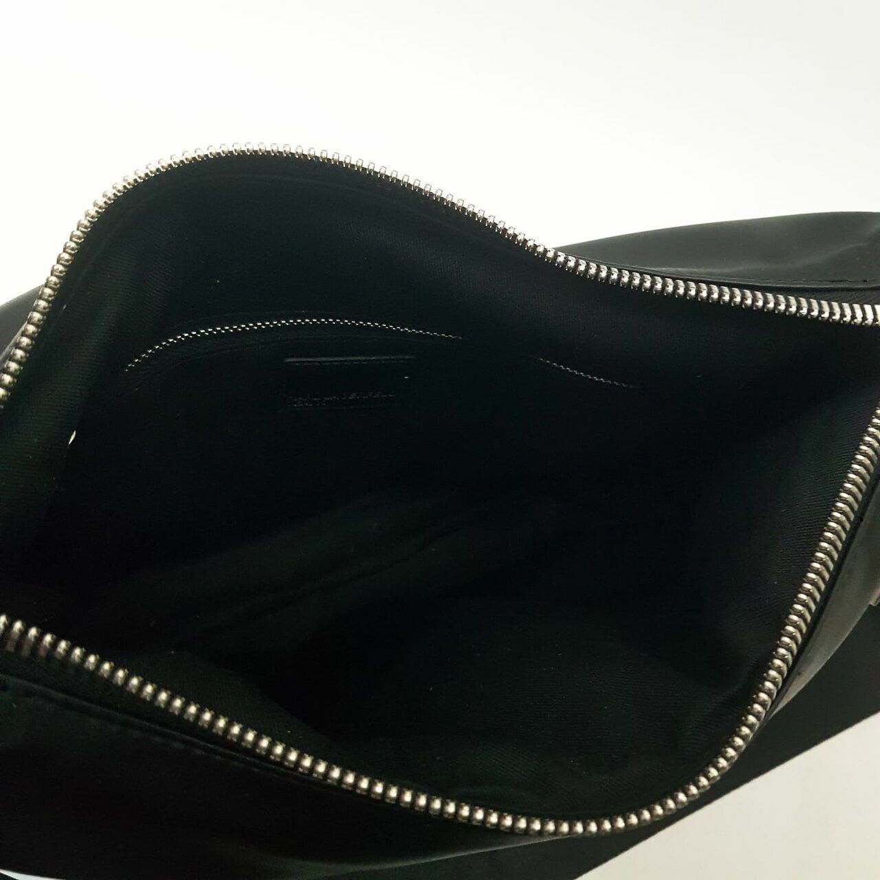 Karl Lagerfeld Tech Leather Large Hobo Black Shoulder Bag