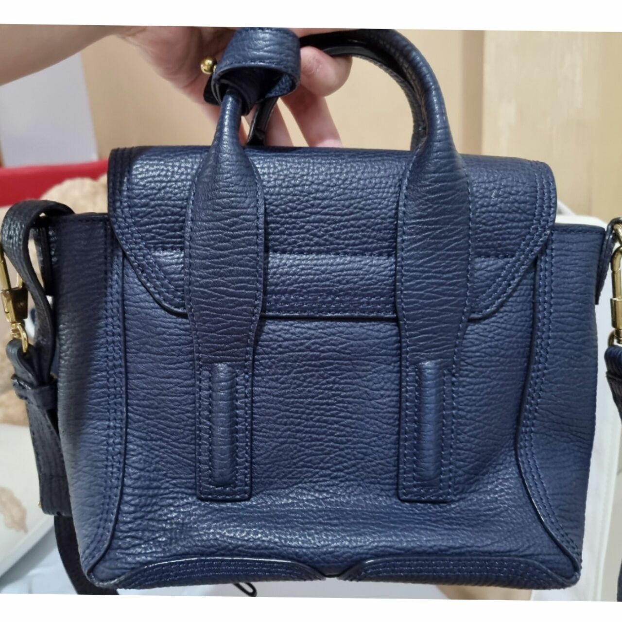 3.1 Phillip Lim Navy Pashli Satchel