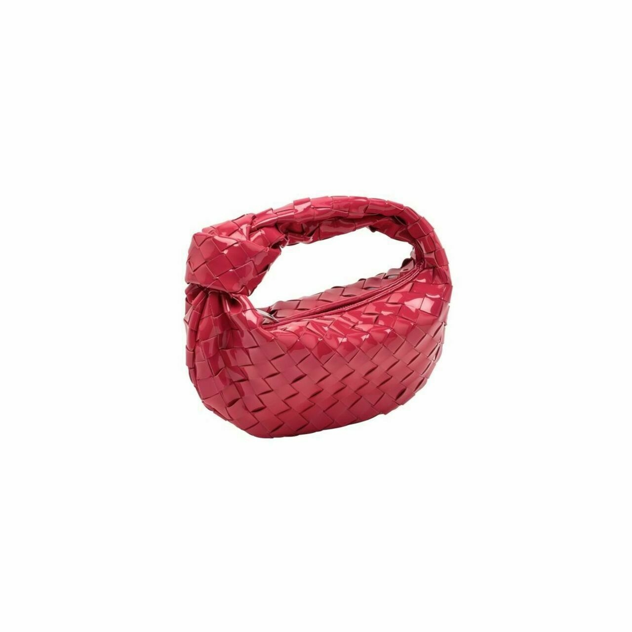 Bottega Veneta Jodie Mini Patent Fuchsia