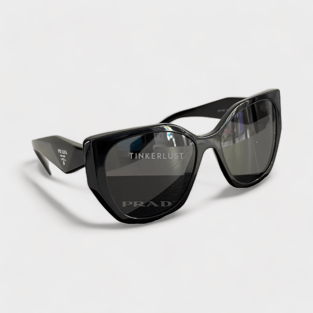 Prada PR 19ZS Hexagon Black Sunglasses