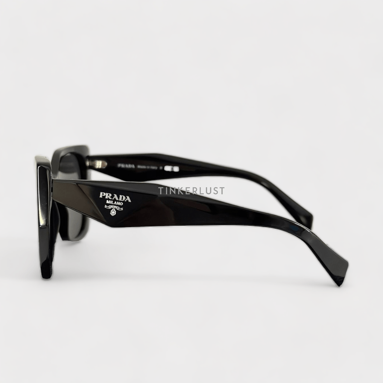 Prada PR 19ZS Hexagon Black Sunglasses