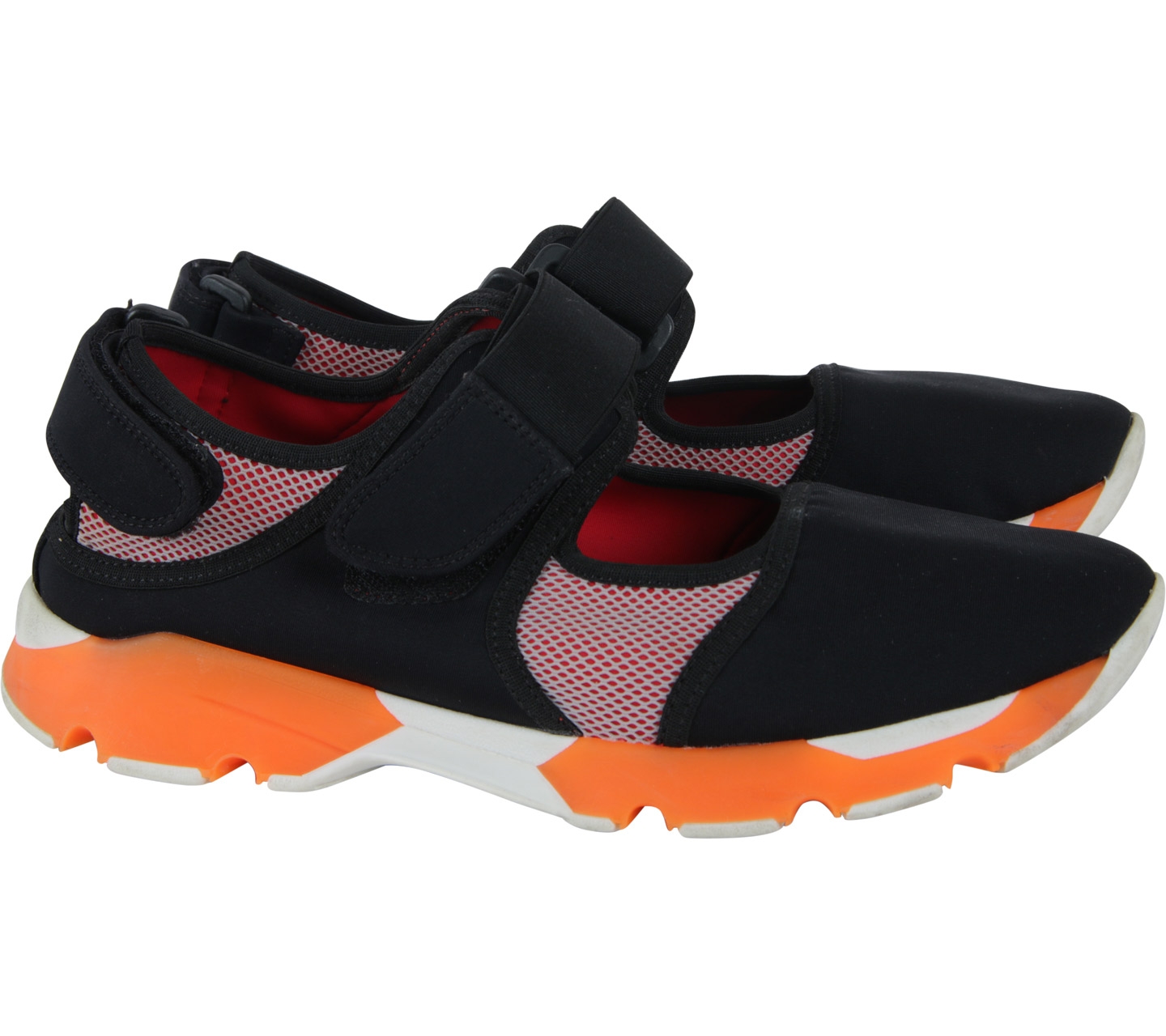 Marni Black And Orange Sneakers