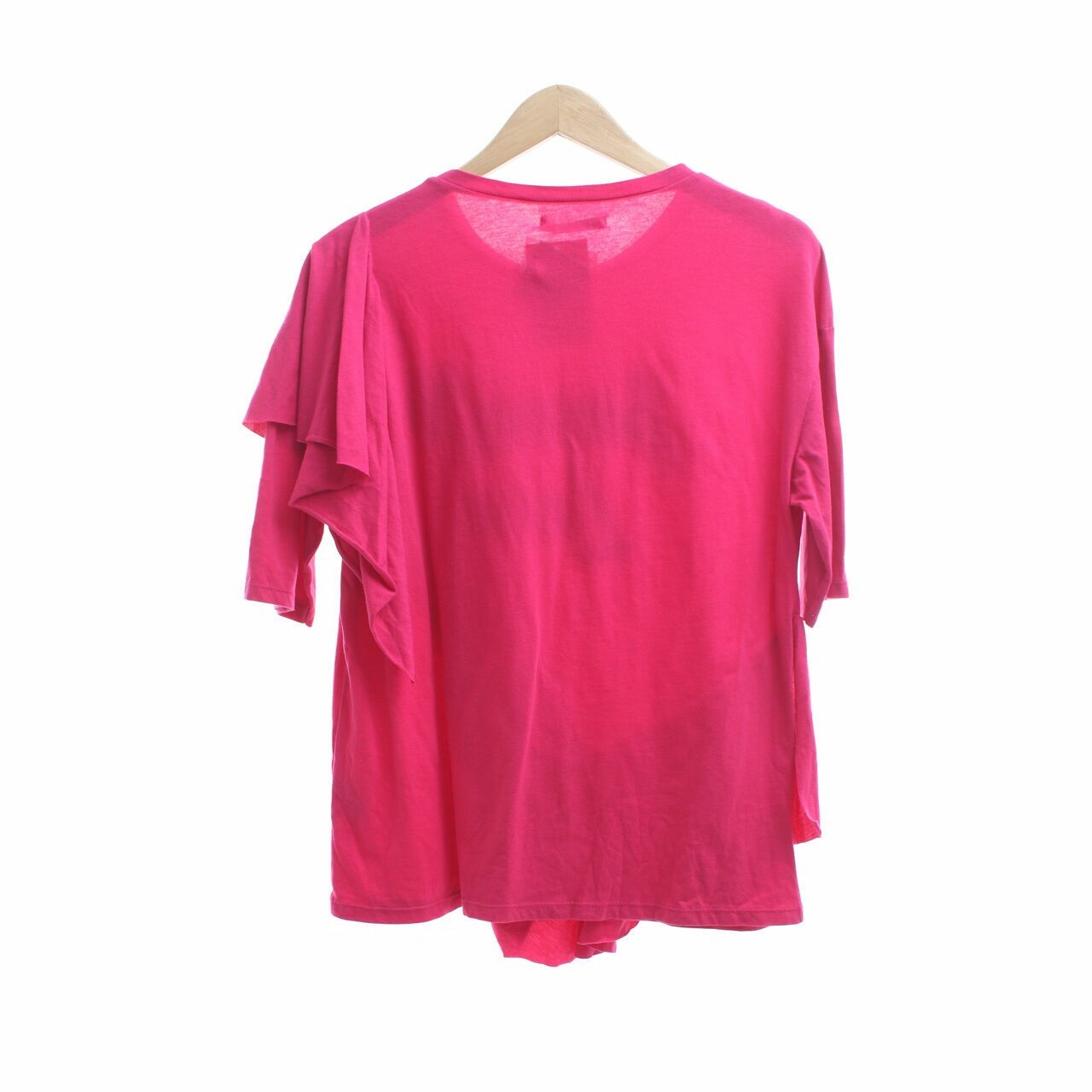 Pull & Bear Pink Ruffle Blouse