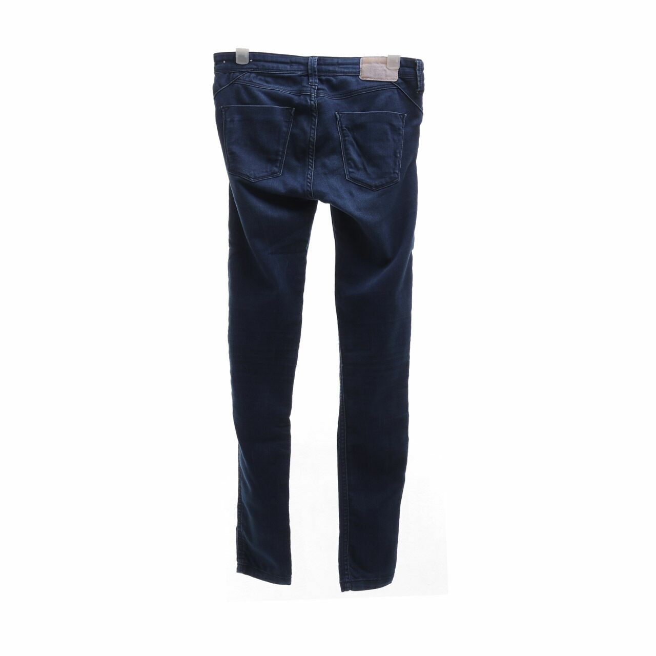 Stradivarius Dark Blue Washed Long Pants