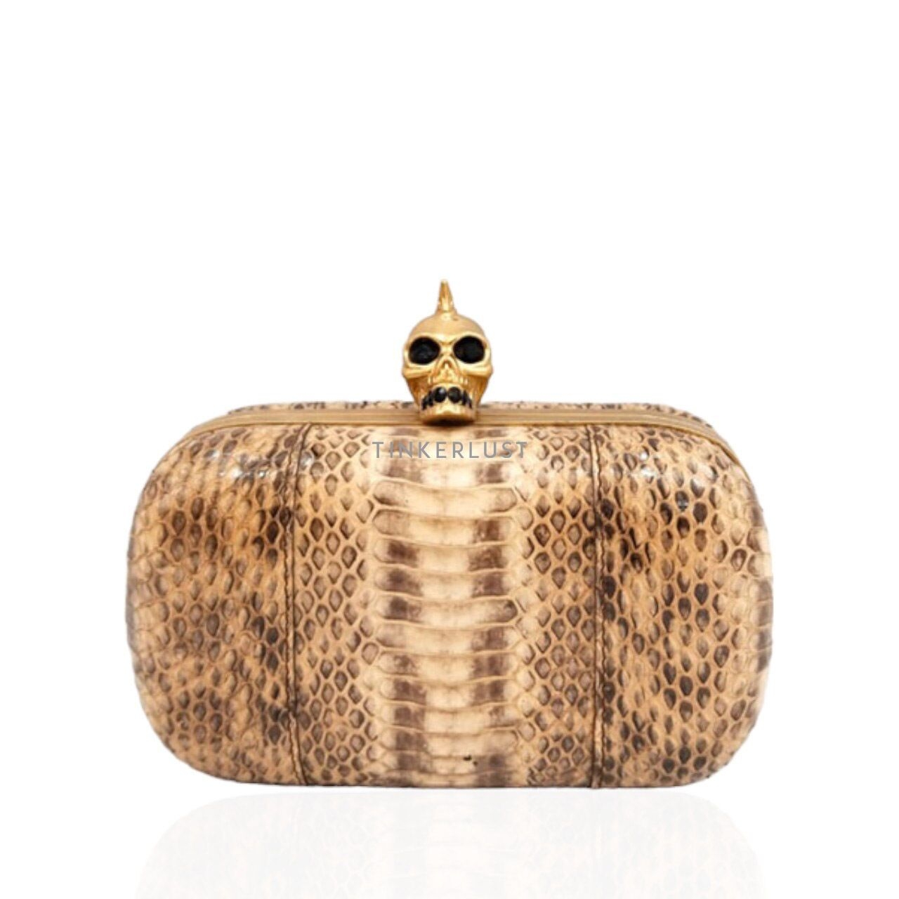 Alexander Mcqueen Snakeskin Clutch 