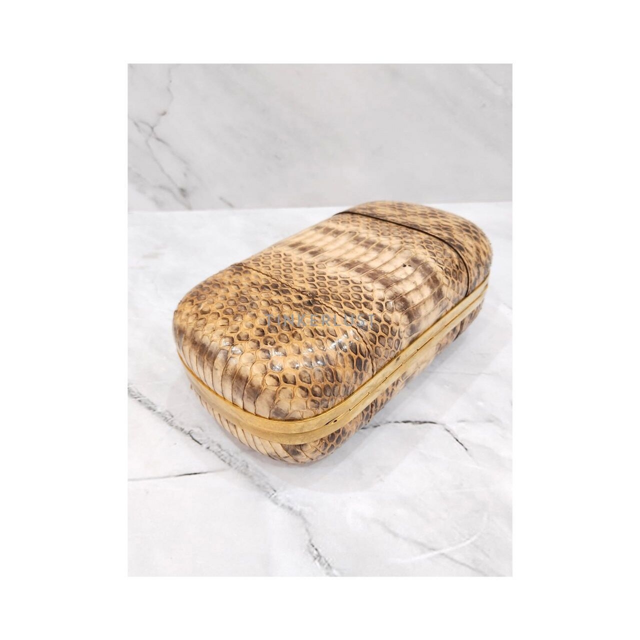 Alexander Mcqueen Snakeskin Clutch 