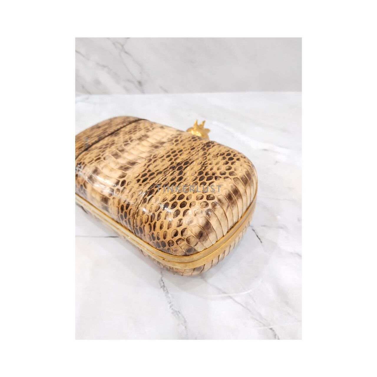 Alexander Mcqueen Snakeskin Clutch 