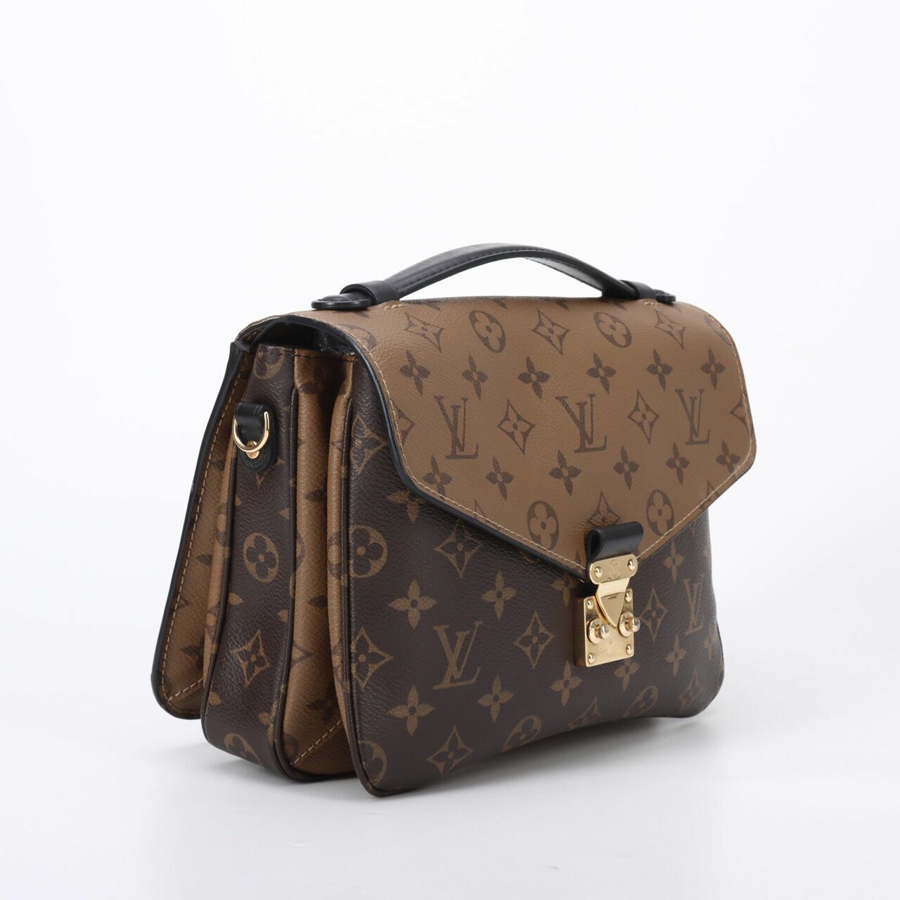 Louis Vuitton Pochette Metis Monogram Reverse Canvas Satchel