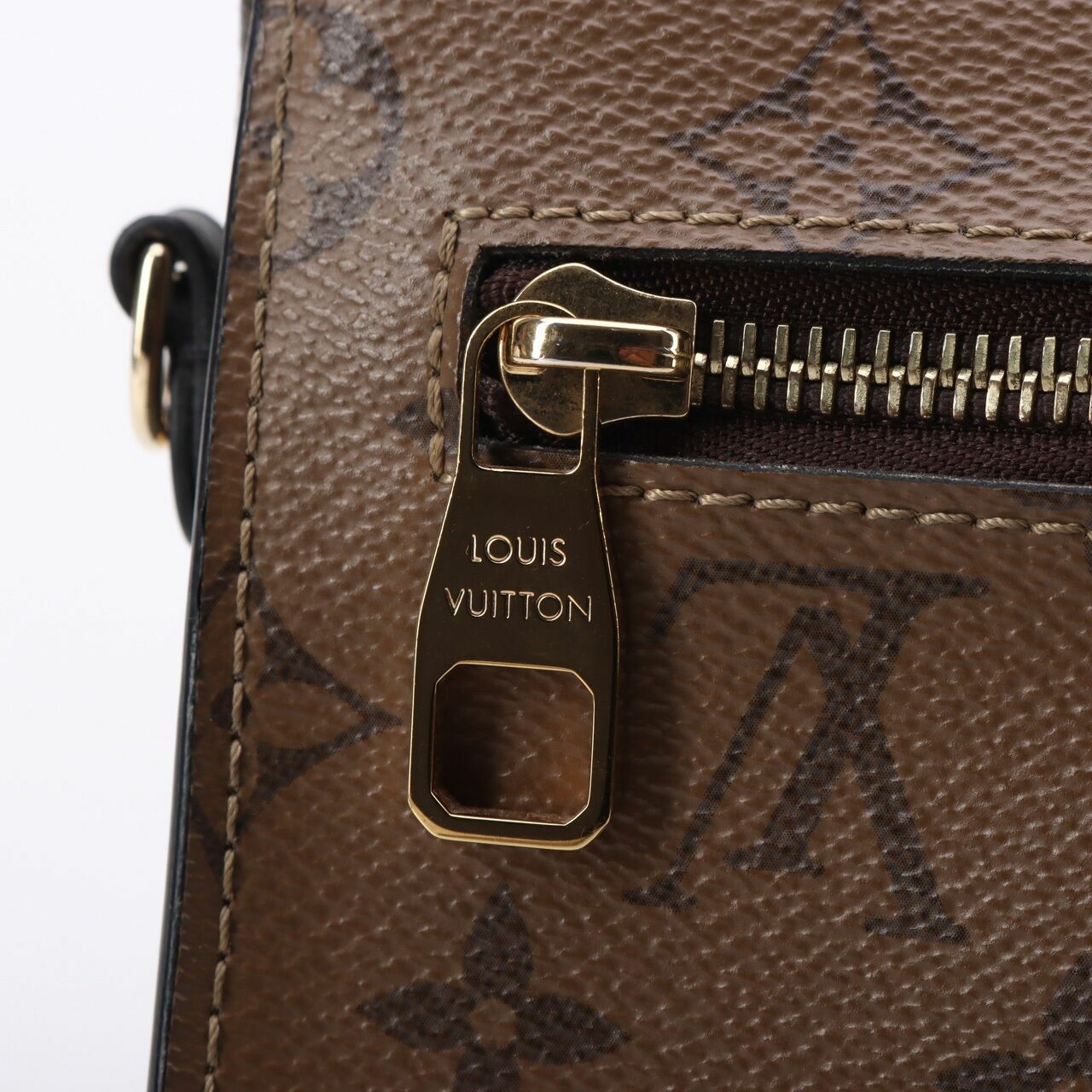 Louis Vuitton Pochette Metis Monogram Reverse Canvas Satchel