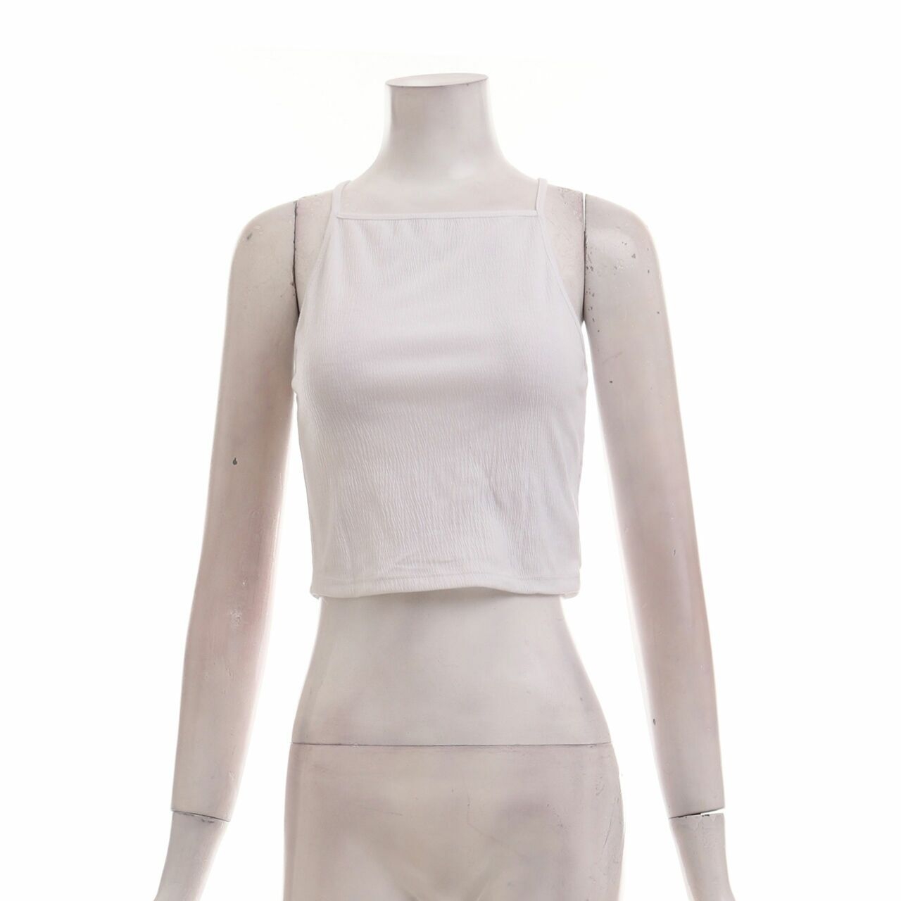 H&M White Crop Sleeveless