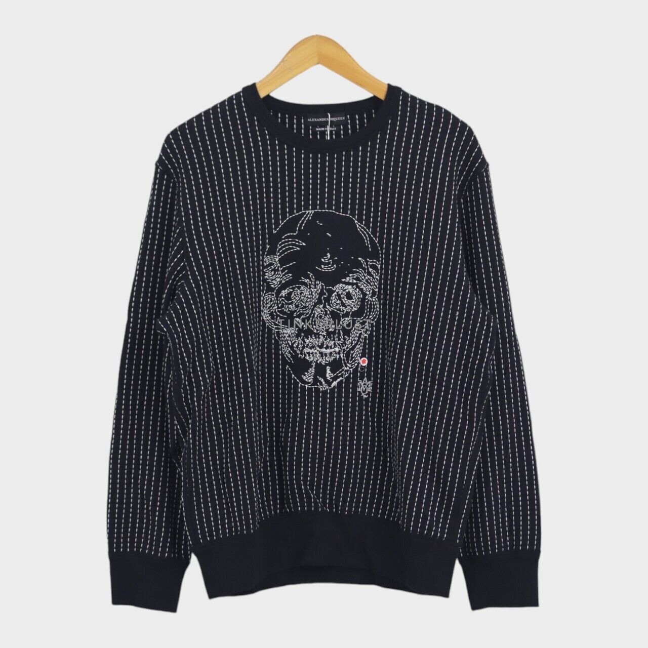 Alexander McQueen Skull Stitch Black & White Sweater