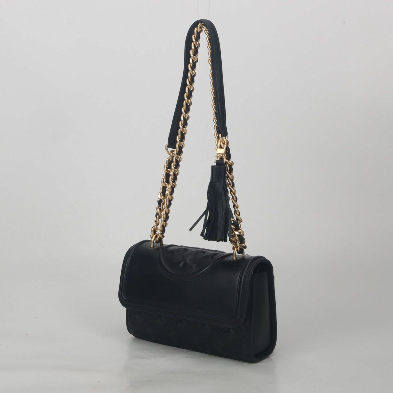 Tory Burch Fleming Small Convertible Shoulder Bag Black 