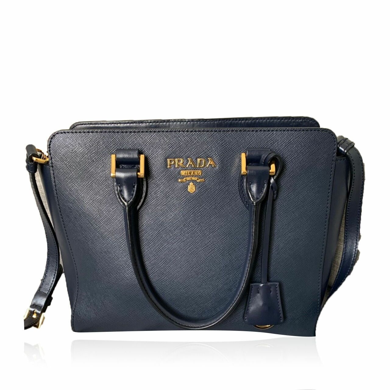 Prada Navy 2way Shoulder Hand Bag