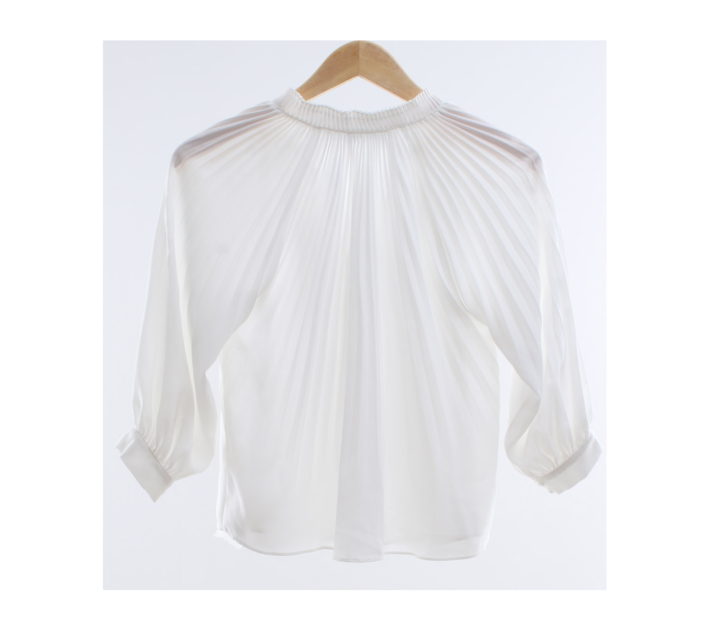 Love, Bonito White Pleated Blouse