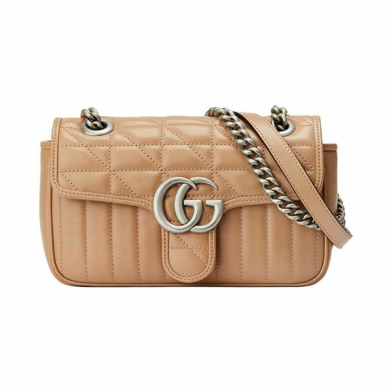 GG Marmont Mini Shoulder Bag Rose Beige