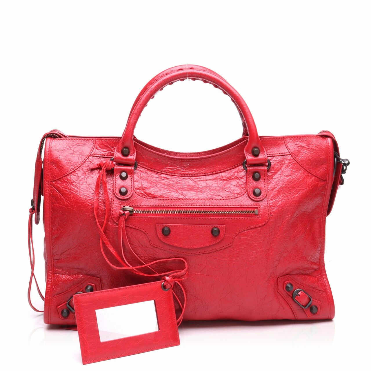 Balenciaga Regular Classic City Rouge Red Satchel Bag