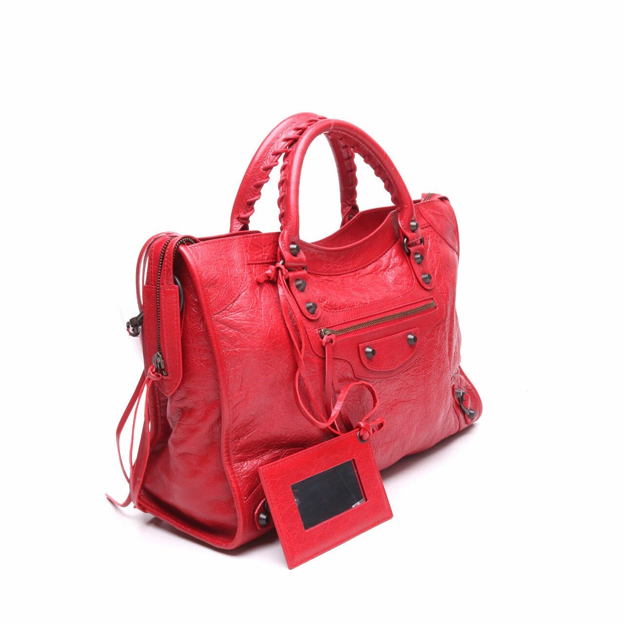 Balenciaga Regular Classic City Rouge Red Satchel Bag