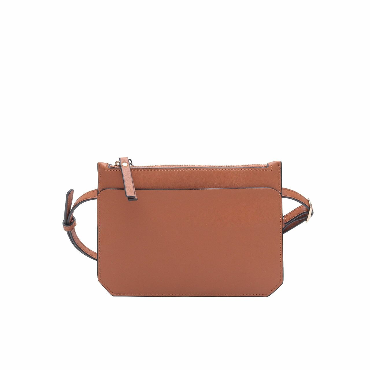 Mango Brown Belt Sling Bag