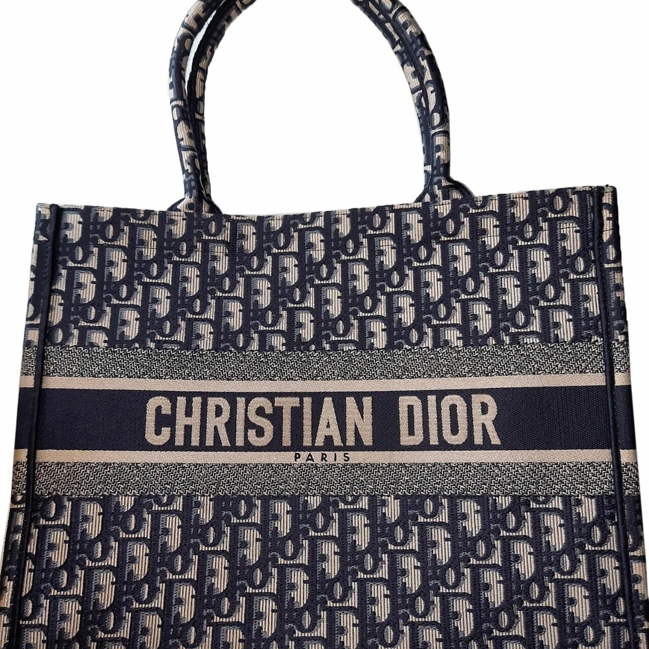 Christian Dior Navy Tote Bag