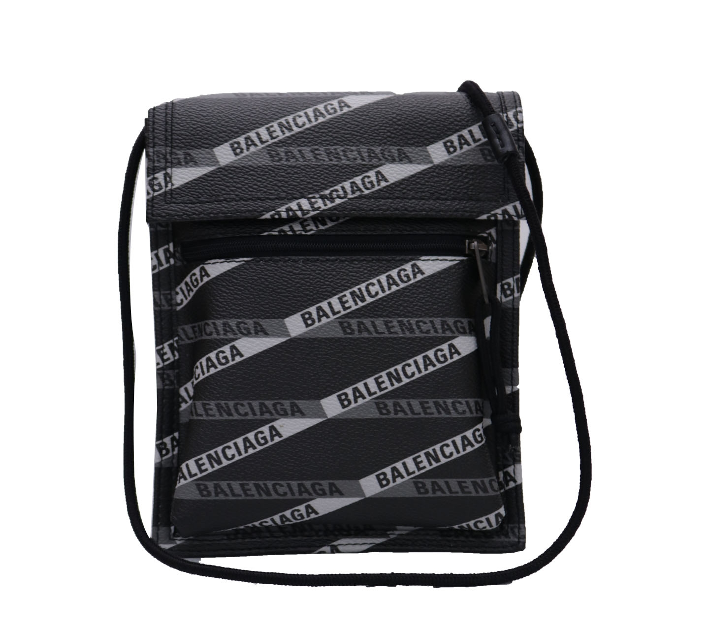 Balenciaga Black Mini Explorer Logo Crossbody Sling Bag