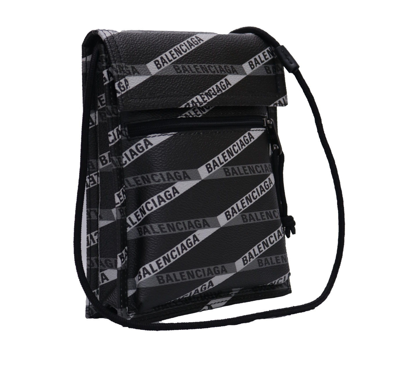 Balenciaga Black Mini Explorer Logo Crossbody Sling Bag