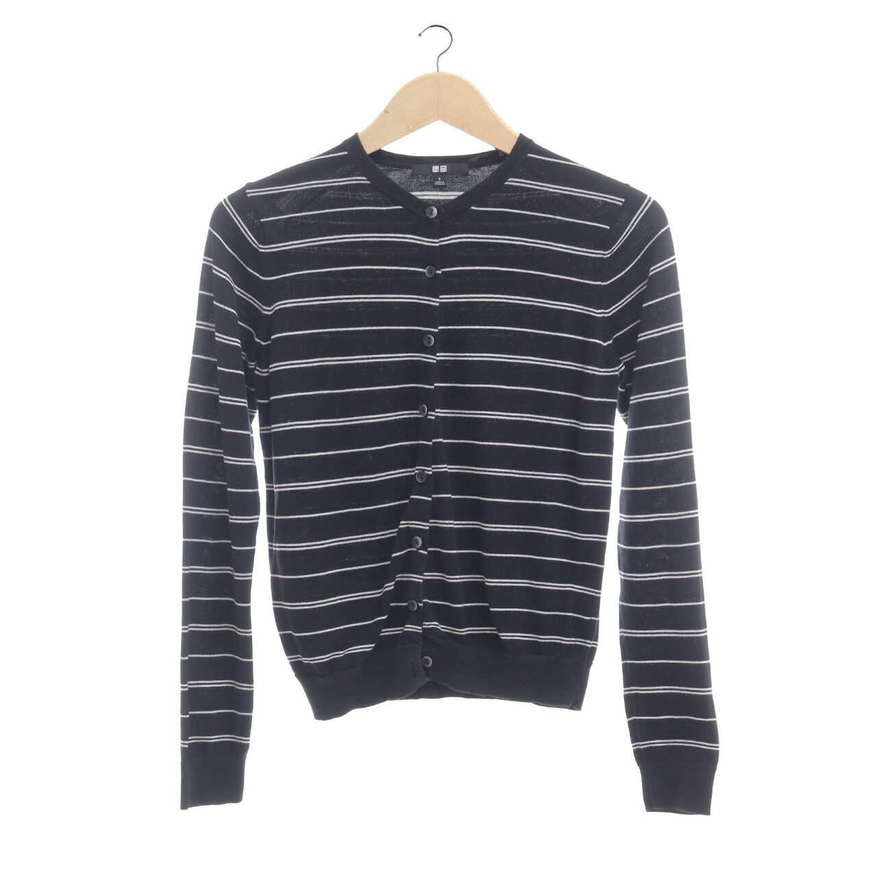 UNIQLO Black Strips Cardigan