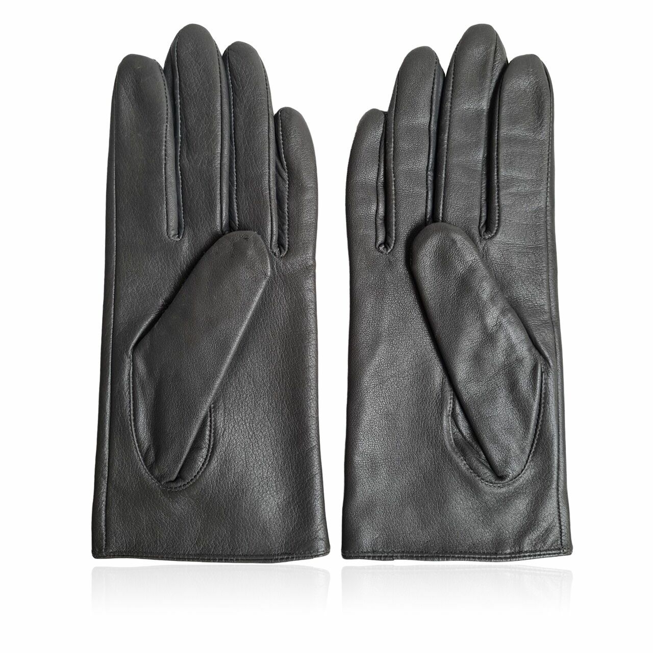 Balenciaga Black Leather Gloves