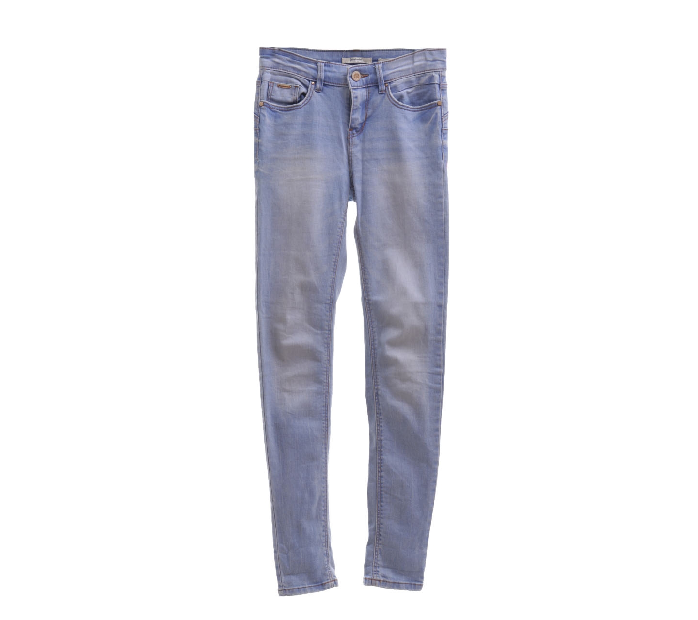 Stradivarius Blue Whased Denim Long Pants