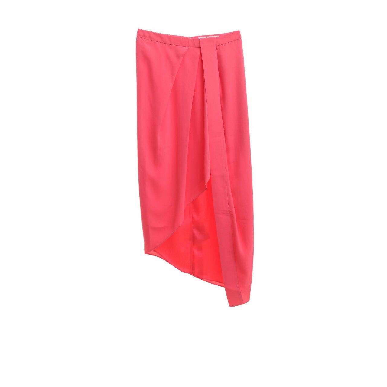 Forever 21 Pink Wrap Midi Skirt