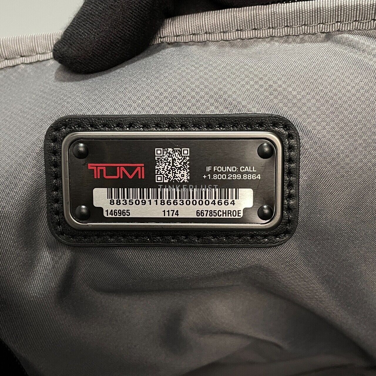 Tumi Foxwood Medium Nylon Grey Backpack