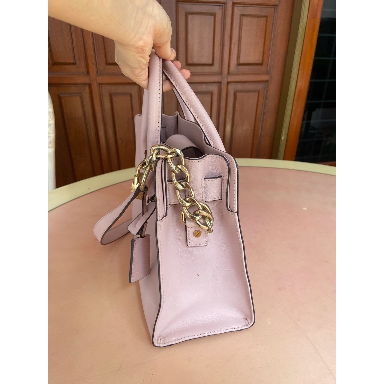 Michael Kors hamilton Pink Handbag