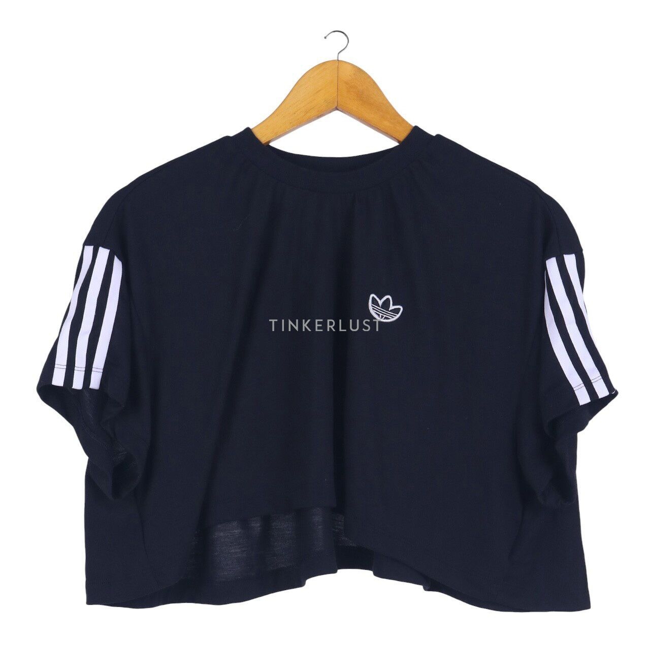 Adidas Black Cropped T-shirt