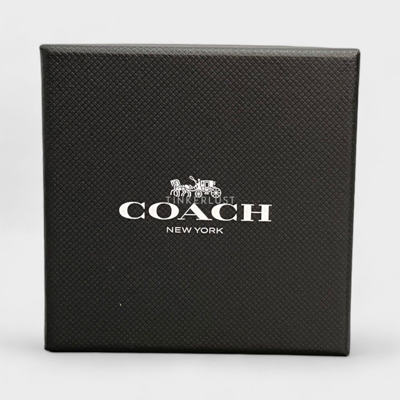 Coach Boyfriend Blue Monogram Canvas & Stainless Watch