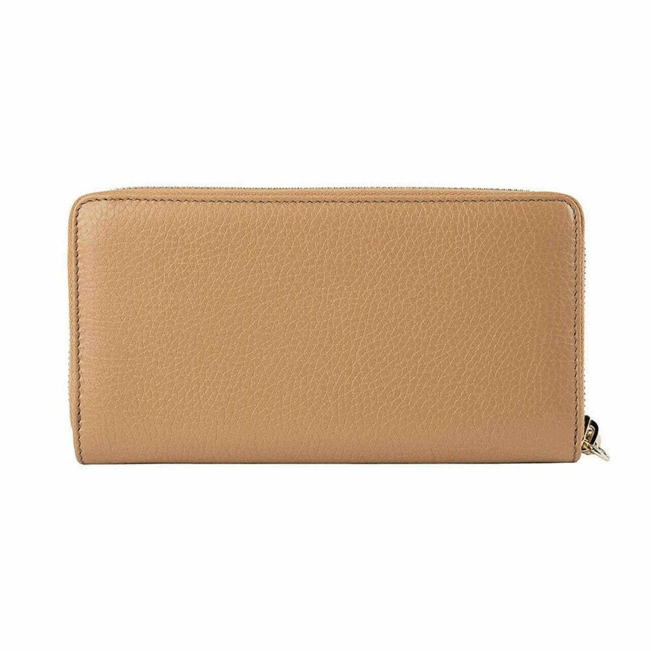 Gucci Zip Around Wallet Leather Beige